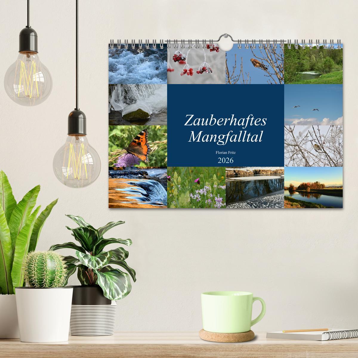 Beispielinhalt (Bild) Zauberhaftes Mangfalltal (Wandkalender 2026 DIN A4 quer), CALVENDO Monatskalender
