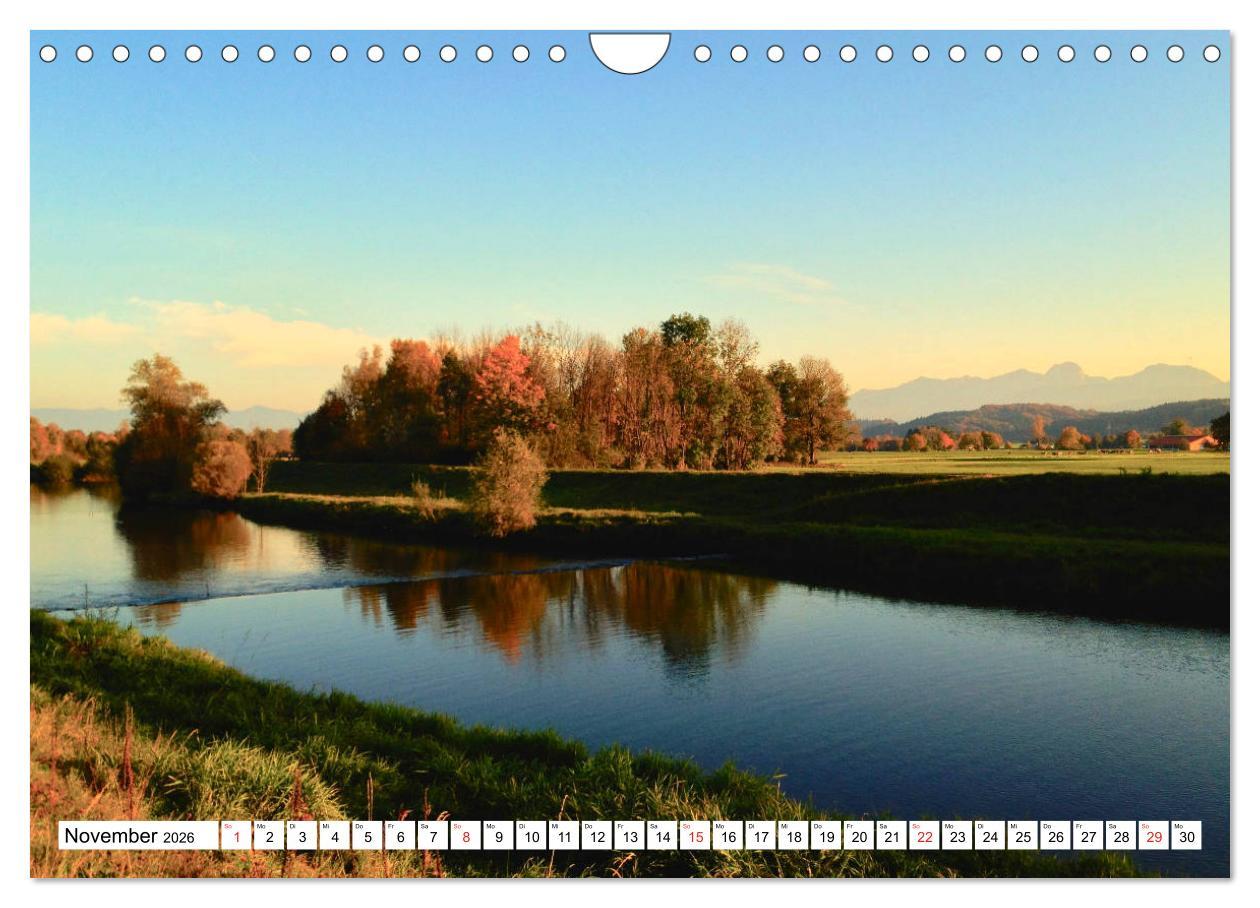 Beispielinhalt (Bild) Zauberhaftes Mangfalltal (Wandkalender 2026 DIN A4 quer), CALVENDO Monatskalender