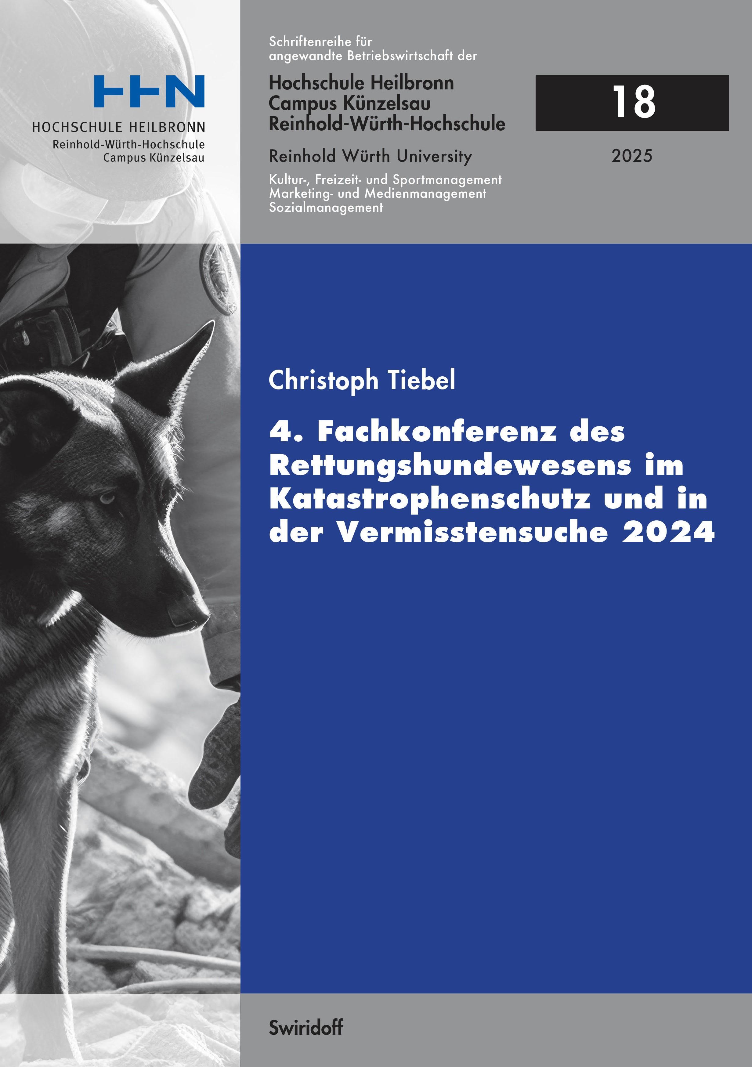 Vorderes Coverbild 4. Fachkonferenz des Rettungshundewesens im Katastrophenschutz und in der Vermisstensuche 2024