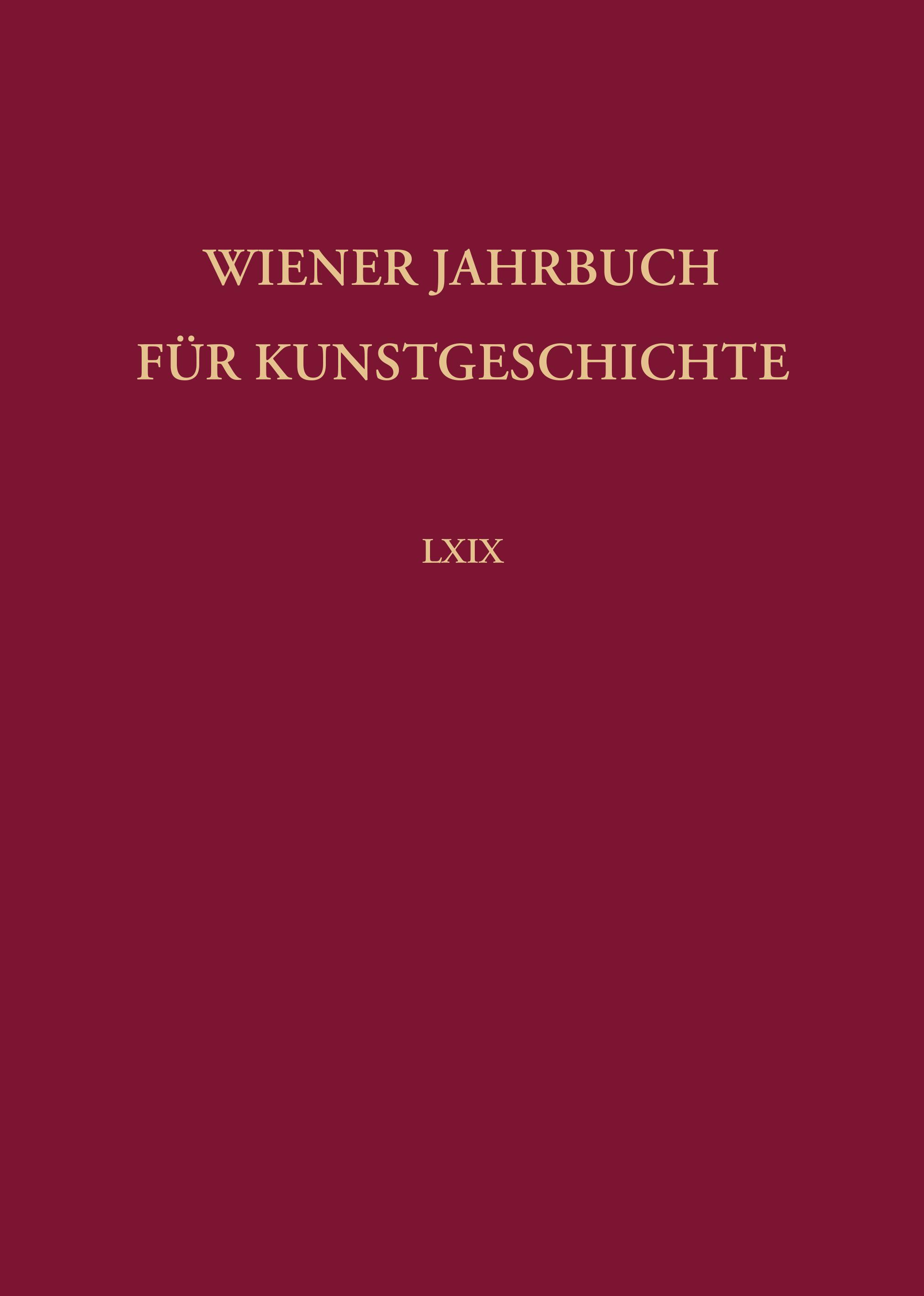 Vorderes Coverbild Wiener Jahrbuch für Kunstgeschichte LXIX