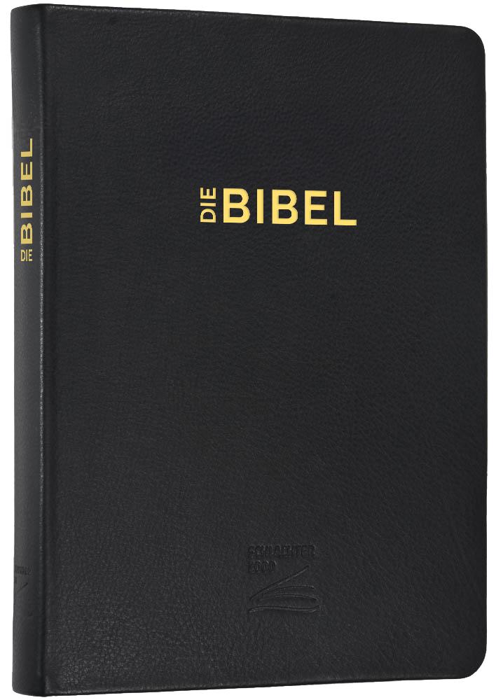 Vorderes Coverbild Schlachter 2000 Bibel - Schreibrandausgabe (flexibler Leder-Umschlag, schwarz)