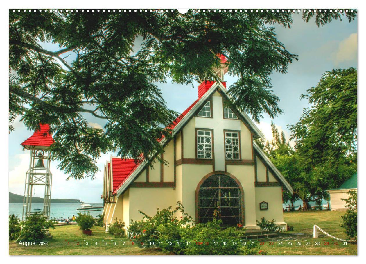 Beispielinhalt (Bild) Mauritius - Die Perle im Indischen Ozean (Wandkalender 2026 DIN A2 quer), CALVENDO Monatskalender