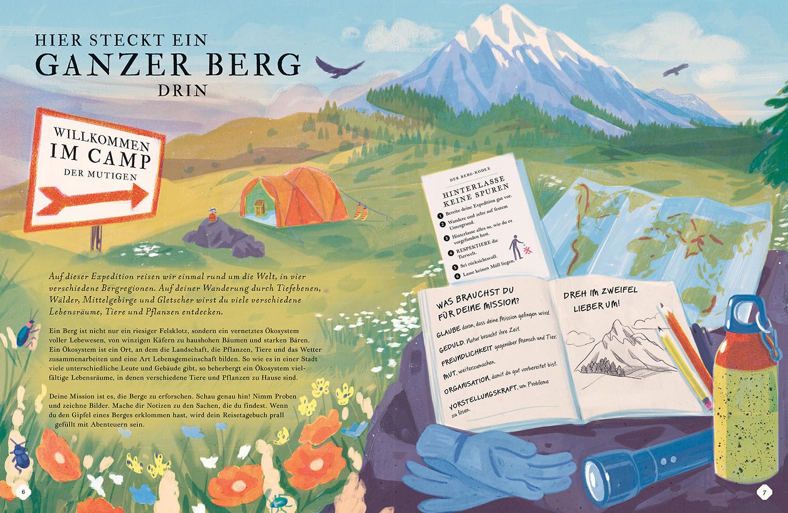 Beispielinhalt (Bild) Besteige den Berg in diesem Buch