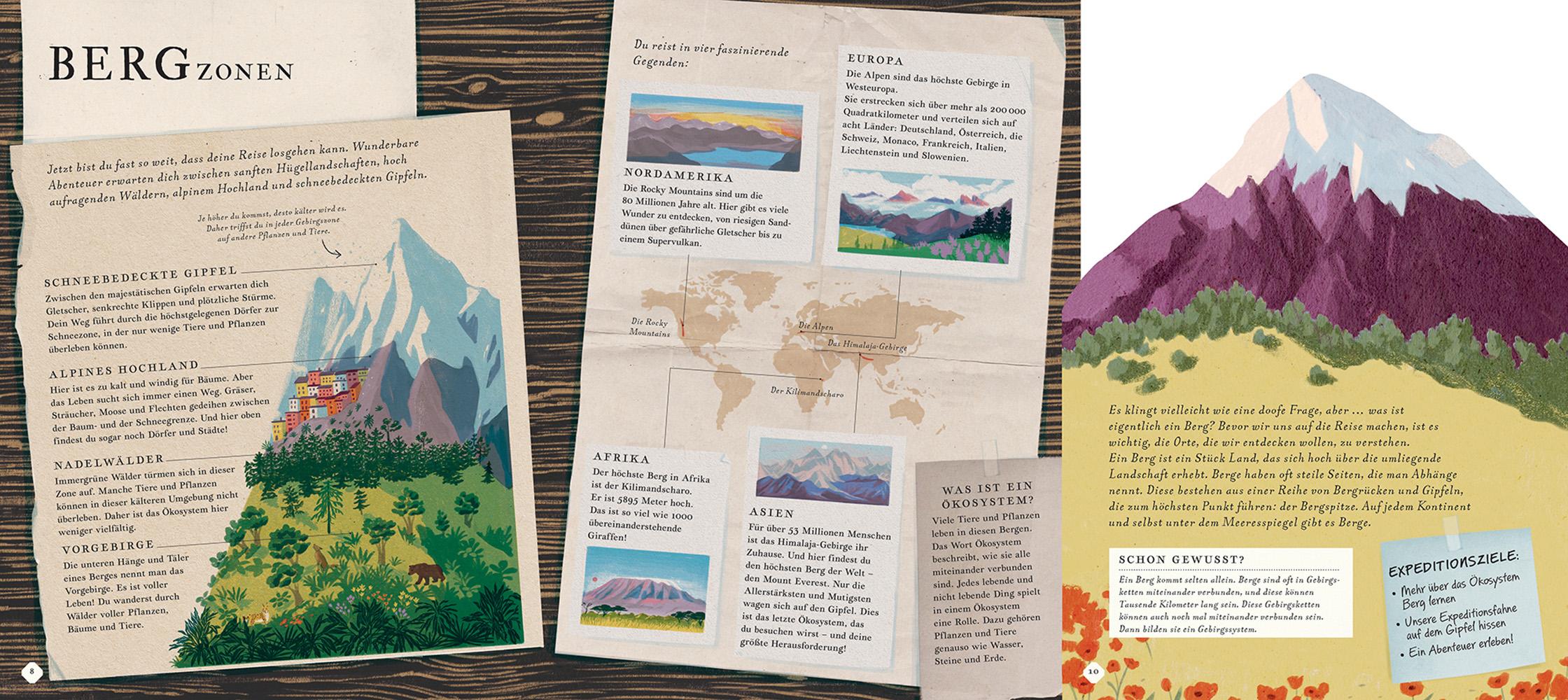 Beispielinhalt (Bild) Besteige den Berg in diesem Buch