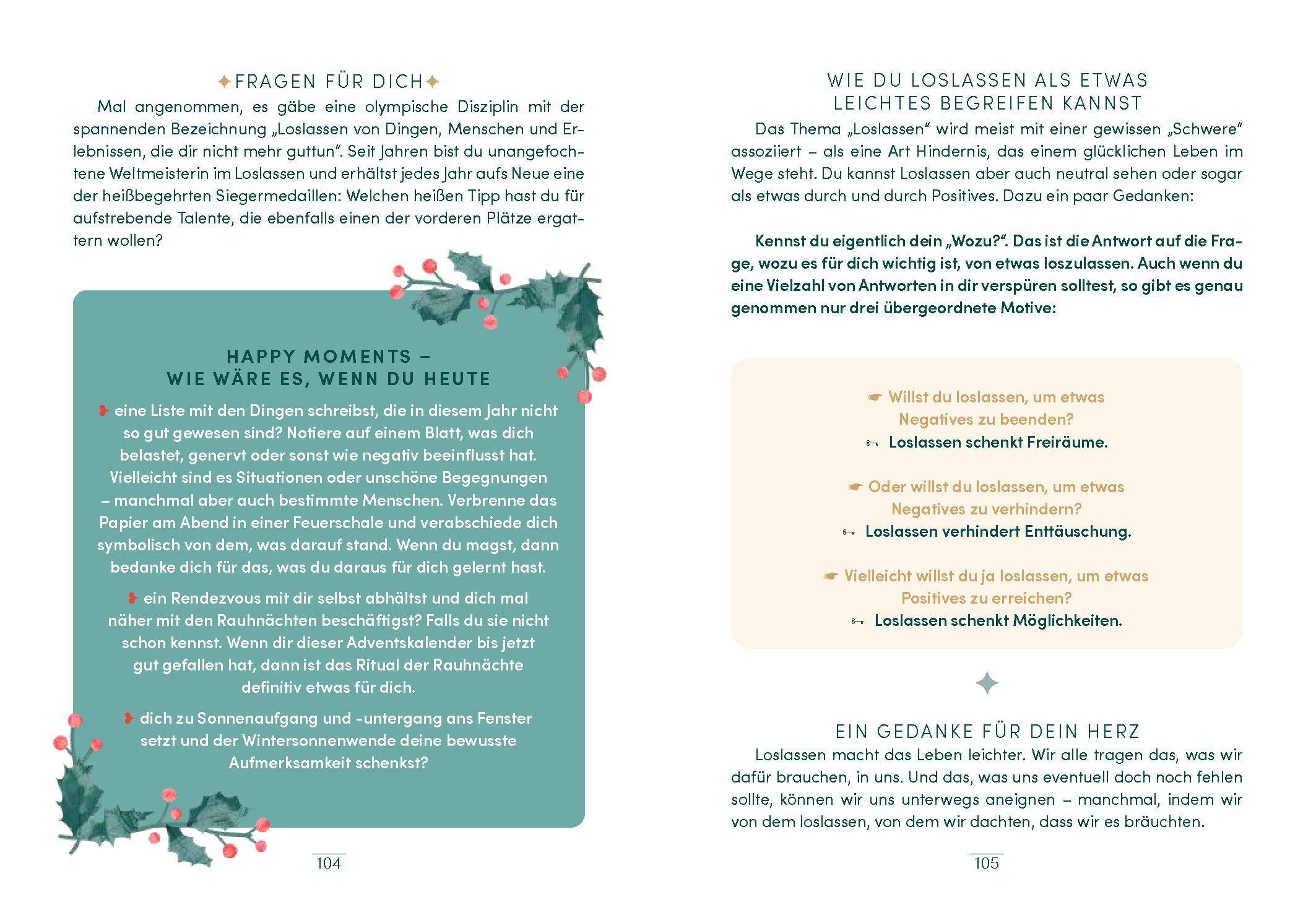 Beispielinhalt (Bild) Dein Advent - 24 Glücksmomente nur für dich