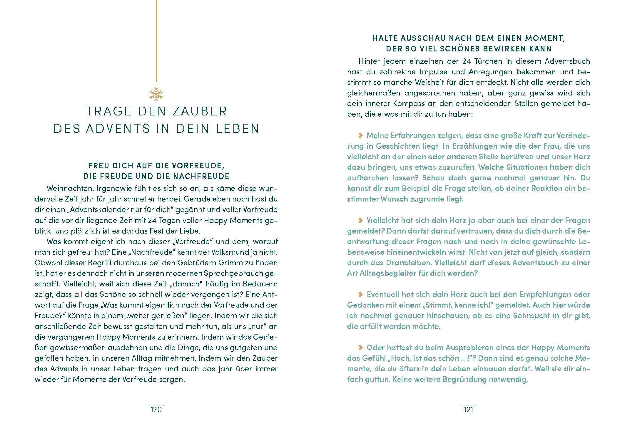 Beispielinhalt (Bild) Dein Advent - 24 Glücksmomente nur für dich