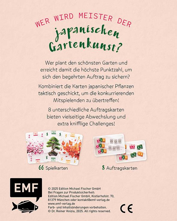 Rückseitencover Kartenspiel: Niwa - Japanischer Garten: Das Taktik-Spiel mit vielseitigen Aufträgen