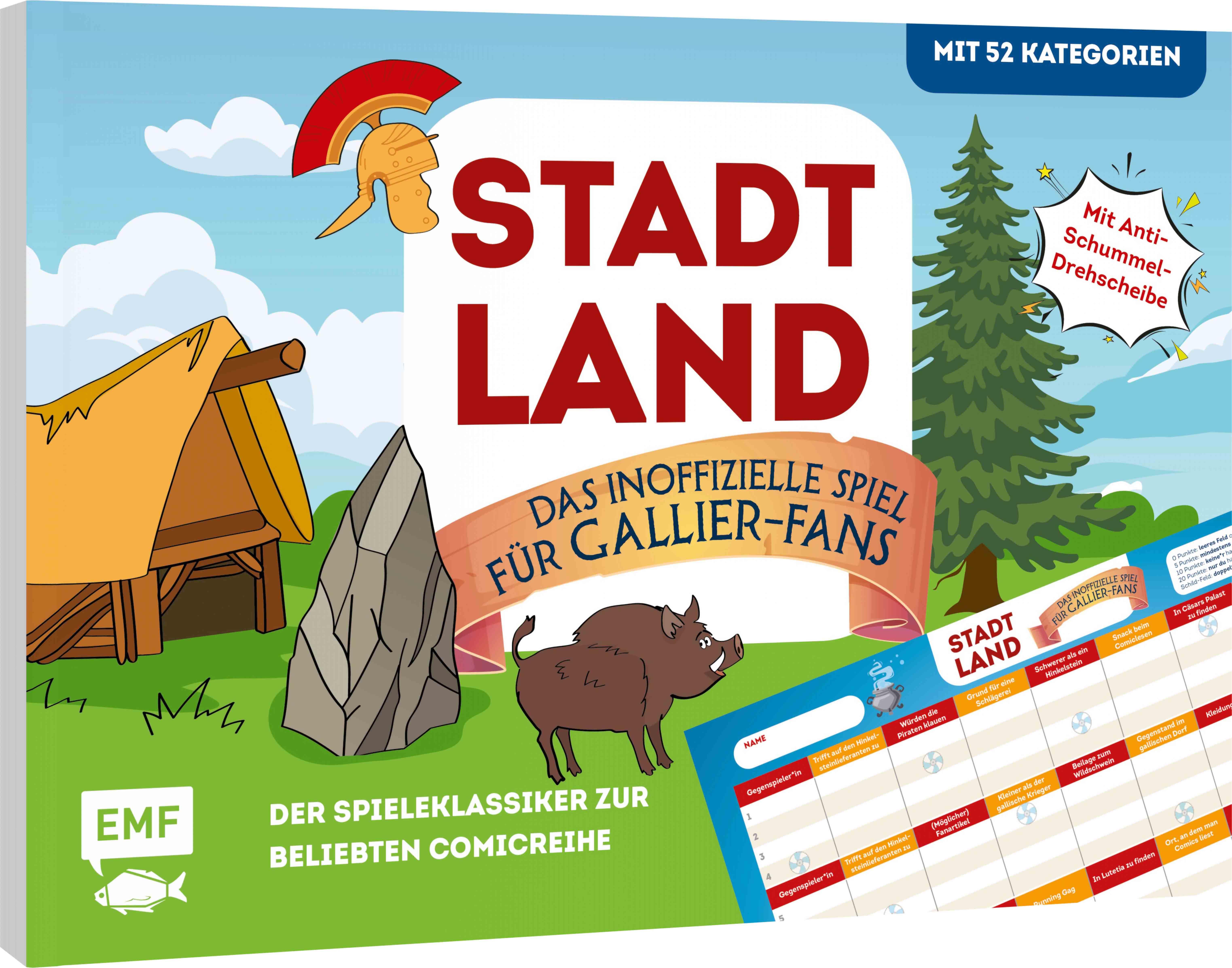 Vorderes Coverbild Stadt, Land, das inoffizielle Spiel für Gallier-Fans - Der Spieleklassiker zur beliebten Comicreihe