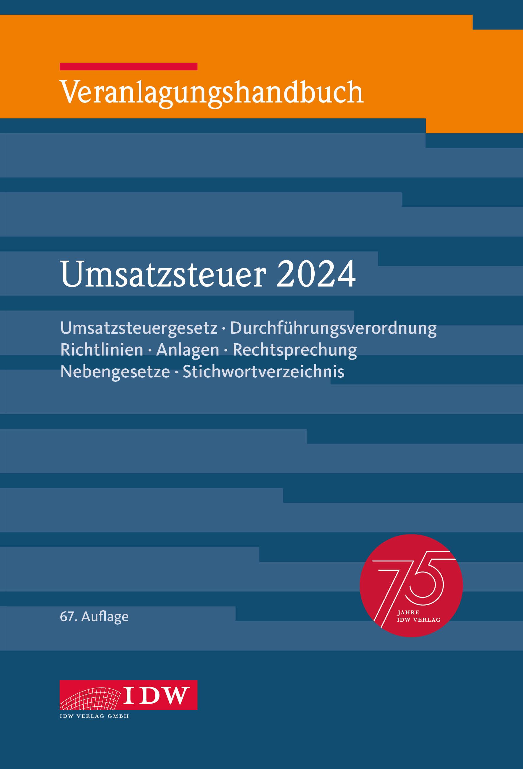 Vorderes Coverbild Veranlagungshandbuch Umsatzsteuer 2024, 67. Auflage