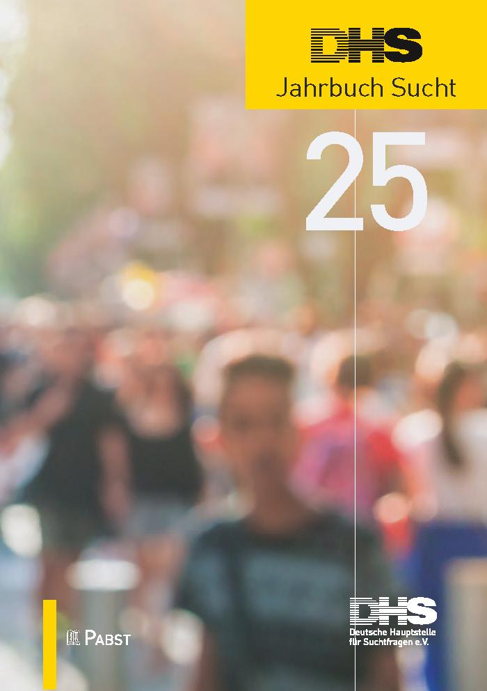 Vorderes Coverbild DHS Jahrbuch Sucht 2025