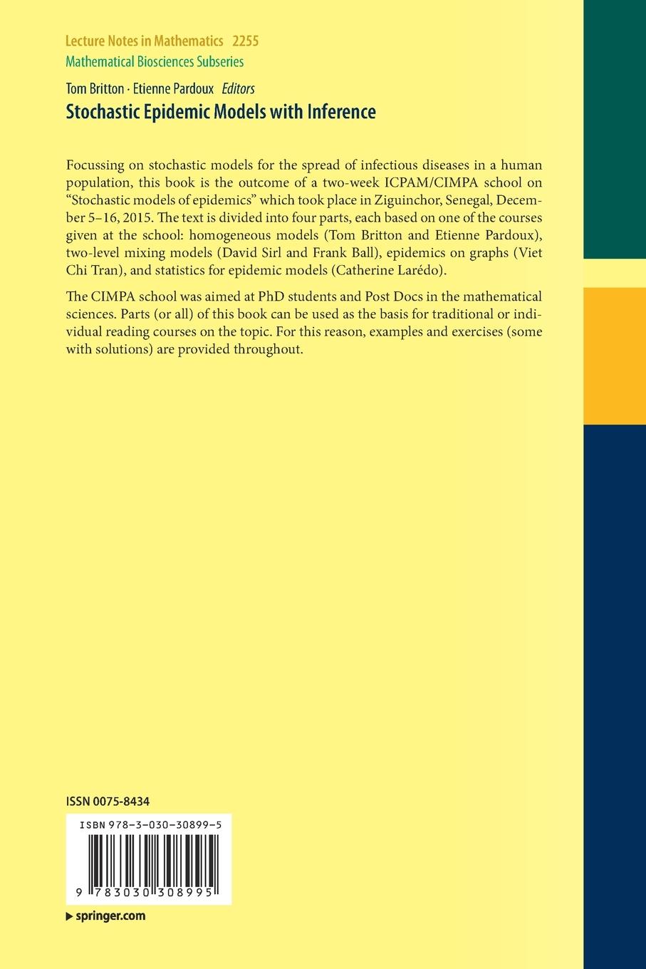 Rückseitencover Stochastic Epidemic Models with Inference