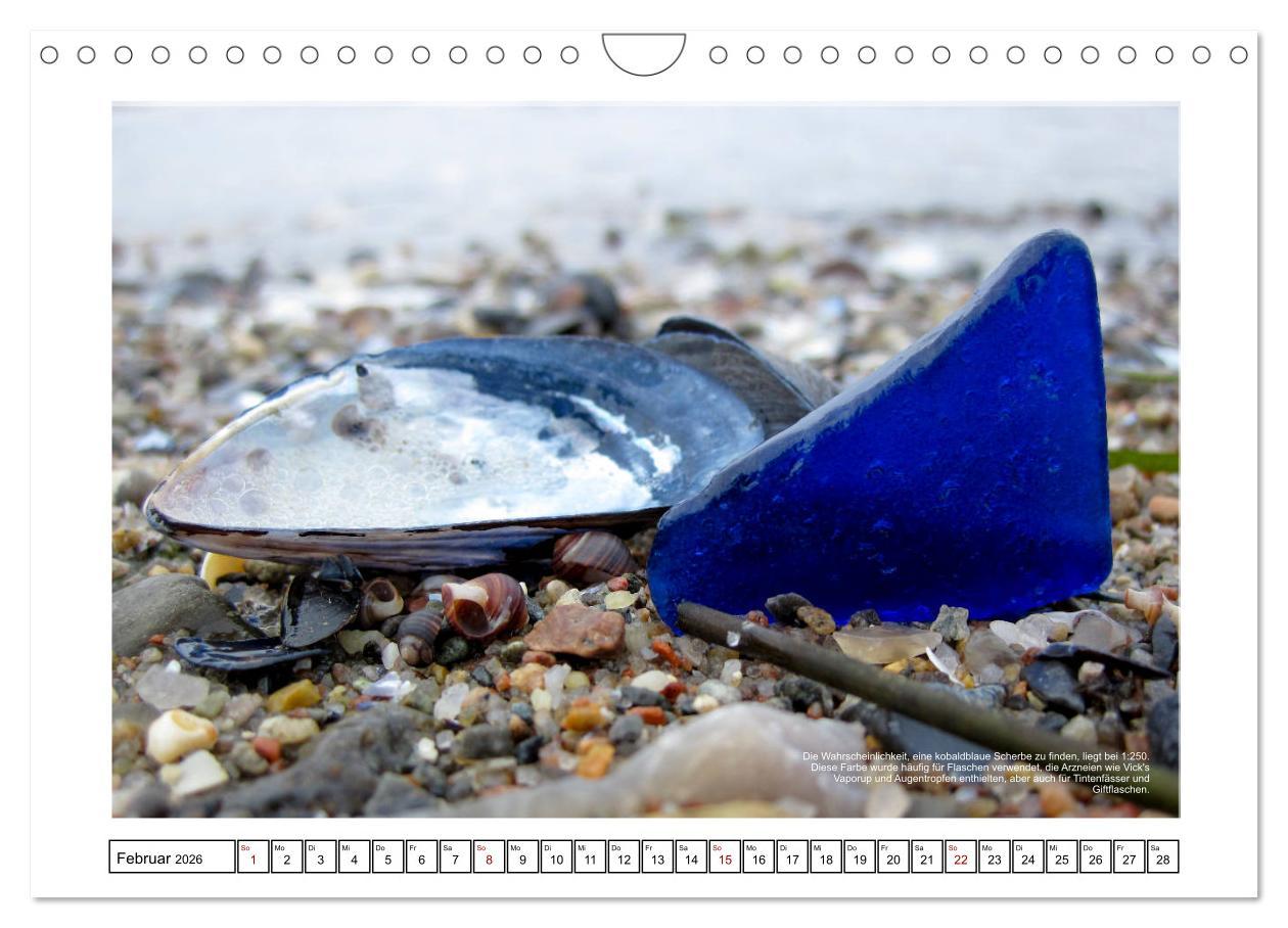 Beispielinhalt (Bild) Meerglas - Juwelen der Meeres (Wandkalender 2026 DIN A4 quer), CALVENDO Monatskalender