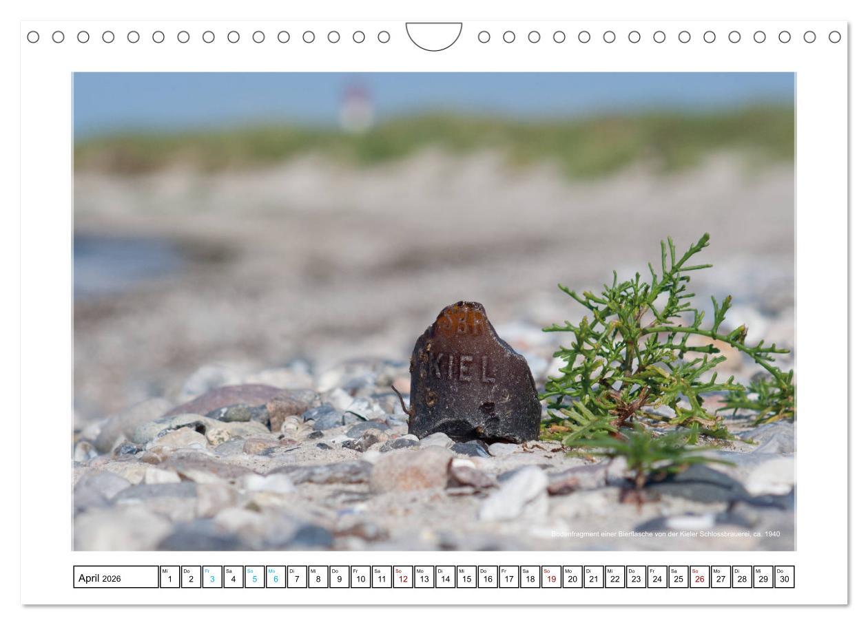 Beispielinhalt (Bild) Meerglas - Juwelen der Meeres (Wandkalender 2026 DIN A4 quer), CALVENDO Monatskalender