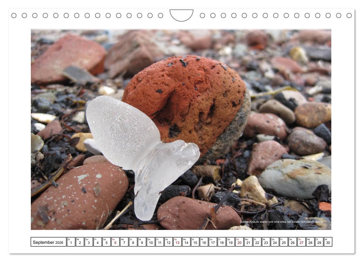 Beispielinhalt (Bild) Meerglas - Juwelen der Meeres (Wandkalender 2026 DIN A4 quer), CALVENDO Monatskalender