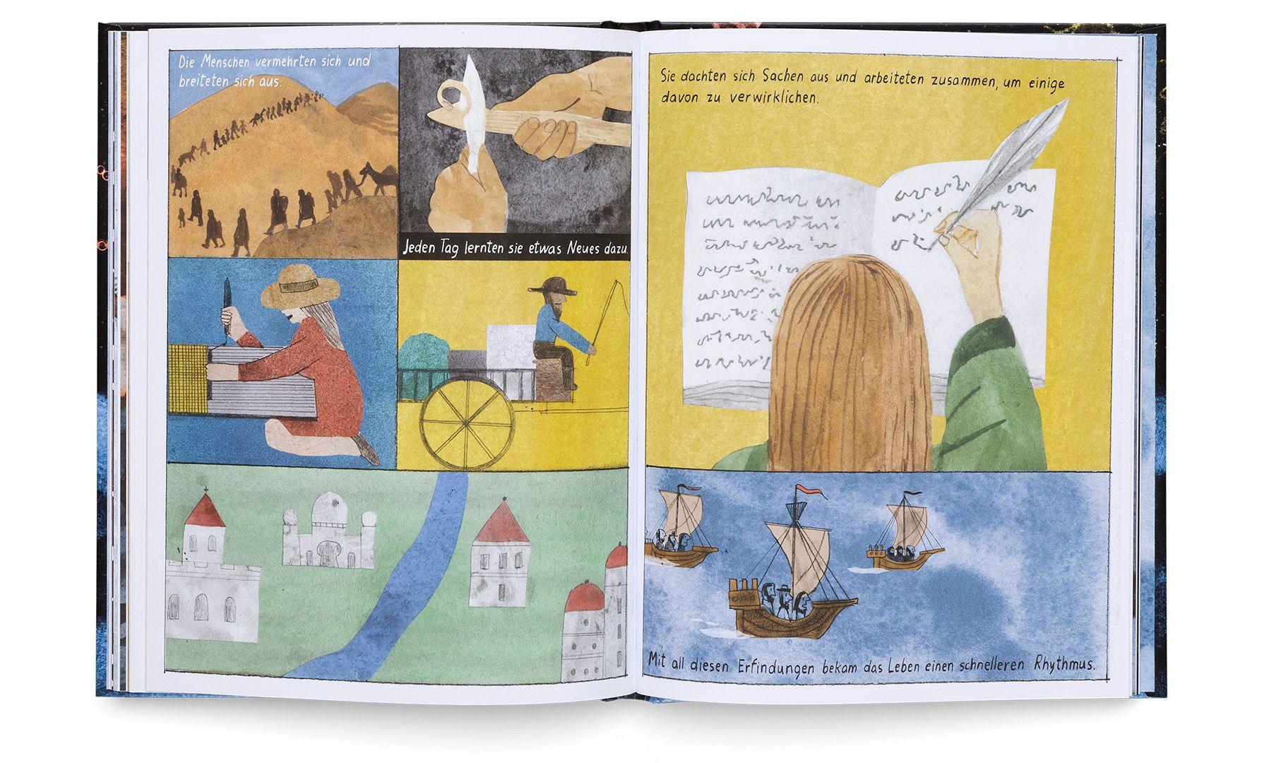 Beispielinhalt (Bild) Was wir über Leben auf der Erde wissen. Urknall, Weltall und wir alle.