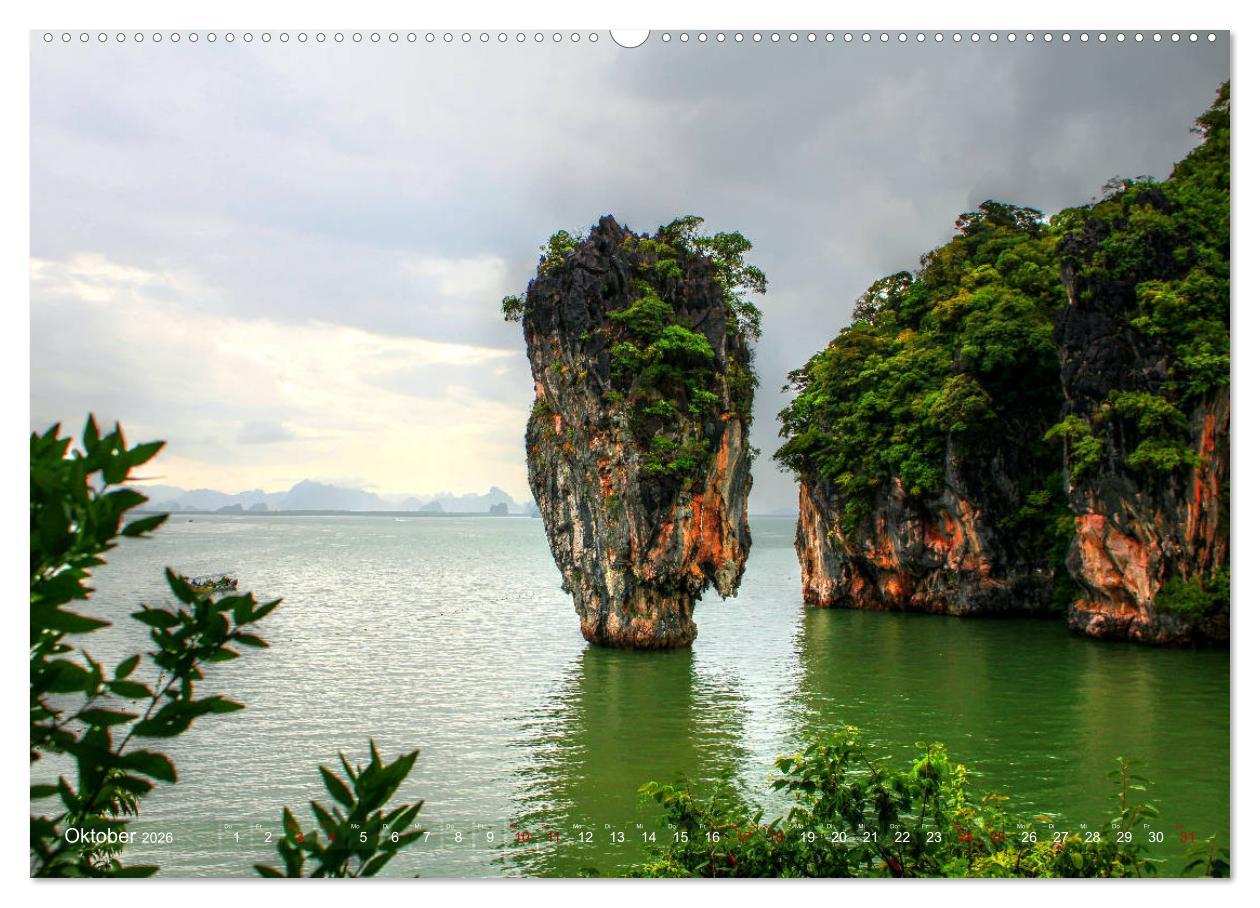 Beispielinhalt (Bild) Thailands Süden (hochwertiger Premium Wandkalender 2026 DIN A2 quer), Kunstdruck in Hochglanz