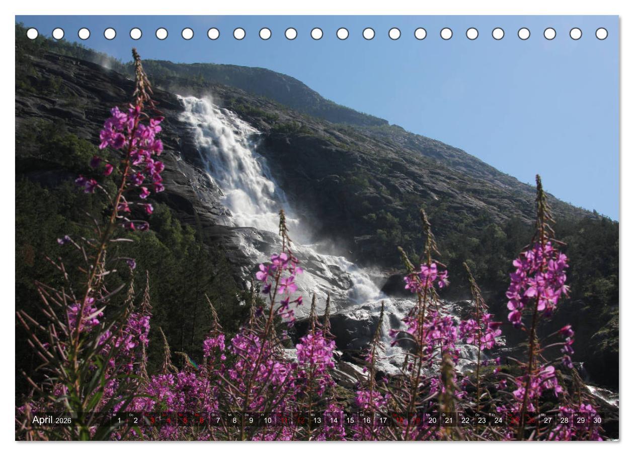 Beispielinhalt (Bild) Norwegen 2026 - Im Land der Fjorde, Fjelle und Trolle (Tischkalender 2026 DIN A5 quer), CALVENDO Monatskalender
