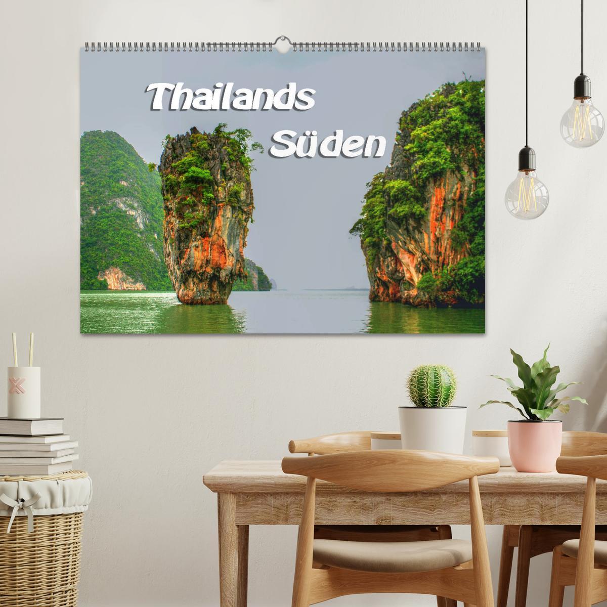 Beispielinhalt (Bild) Thailands Süden (Wandkalender 2026 DIN A2 quer), CALVENDO Monatskalender