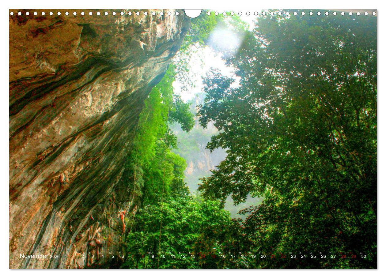 Beispielinhalt (Bild) Thailands Süden (Wandkalender 2026 DIN A3 quer), CALVENDO Monatskalender