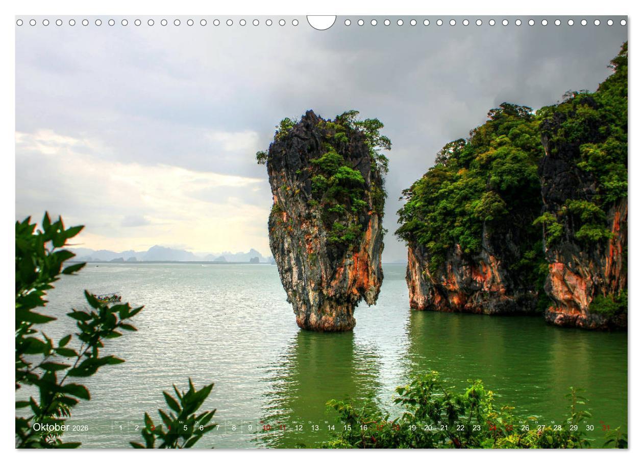 Beispielinhalt (Bild) Thailands Süden (Wandkalender 2026 DIN A3 quer), CALVENDO Monatskalender