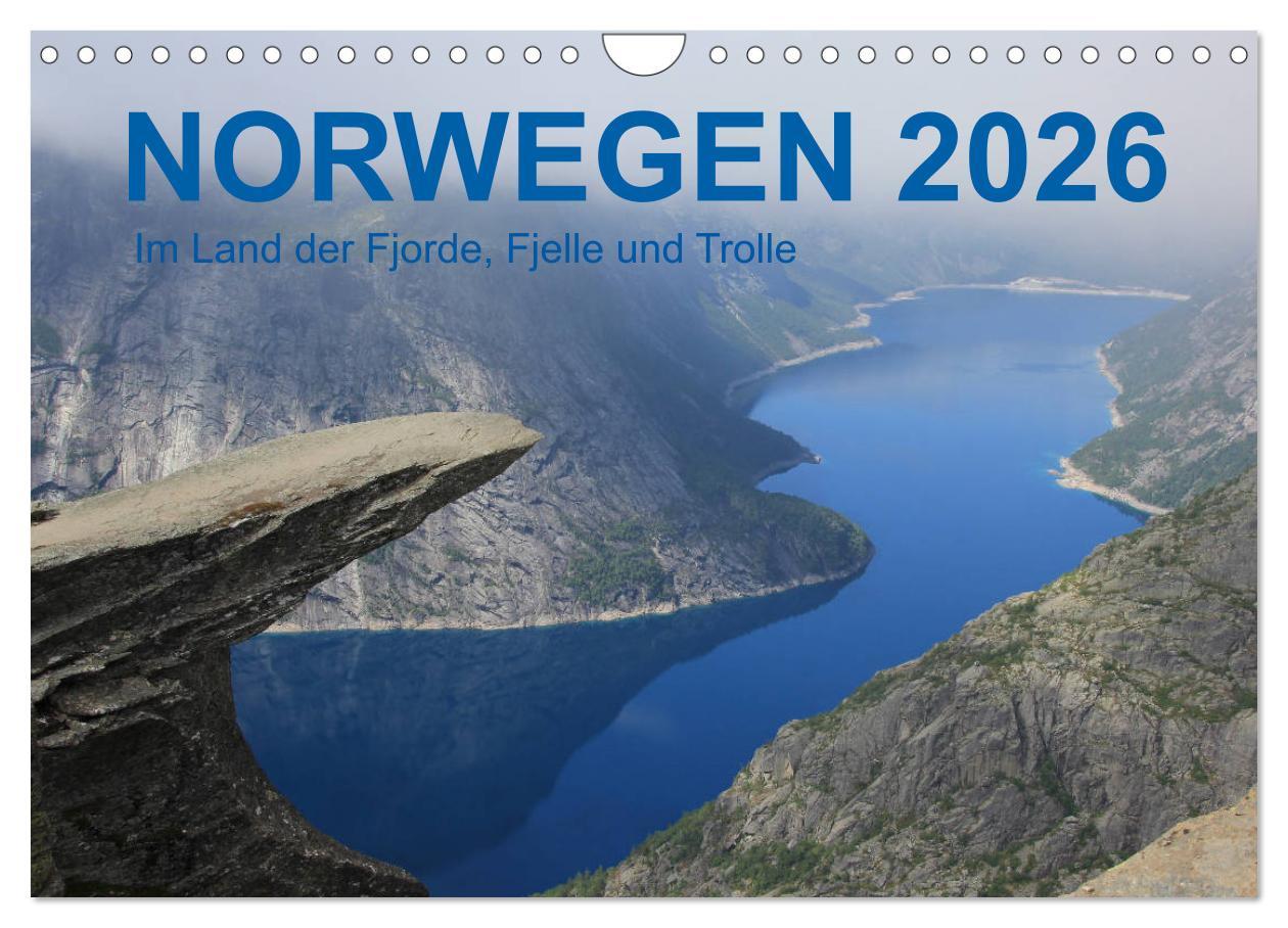 Vorderes Coverbild Norwegen 2026 - Im Land der Fjorde, Fjelle und Trolle (Wandkalender 2026 DIN A4 quer), CALVENDO Monatskalender