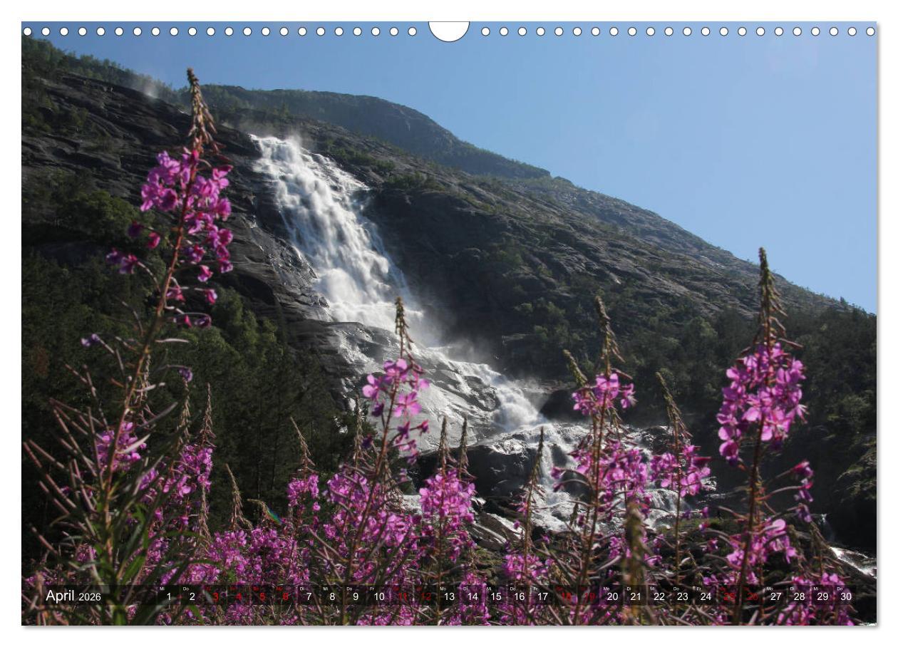 Beispielinhalt (Bild) Norwegen 2026 - Im Land der Fjorde, Fjelle und Trolle (Wandkalender 2026 DIN A3 quer), CALVENDO Monatskalender