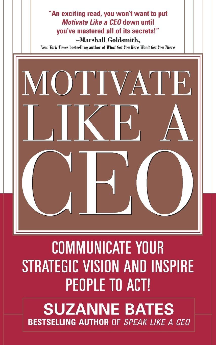 Vorderes Coverbild Motivate Like a CEO