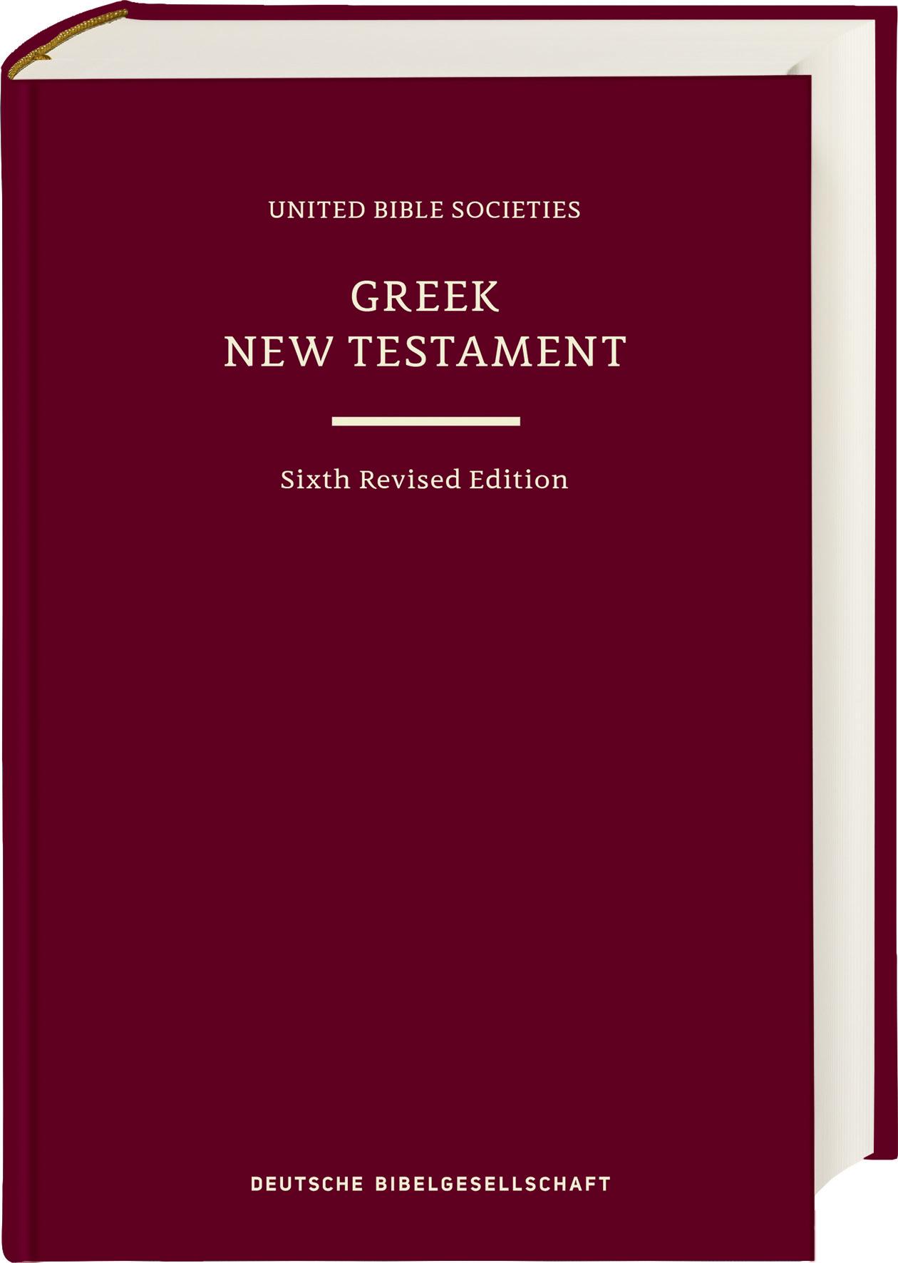 Vorderes Coverbild Greek New Testament GNT6. Standardausgabe