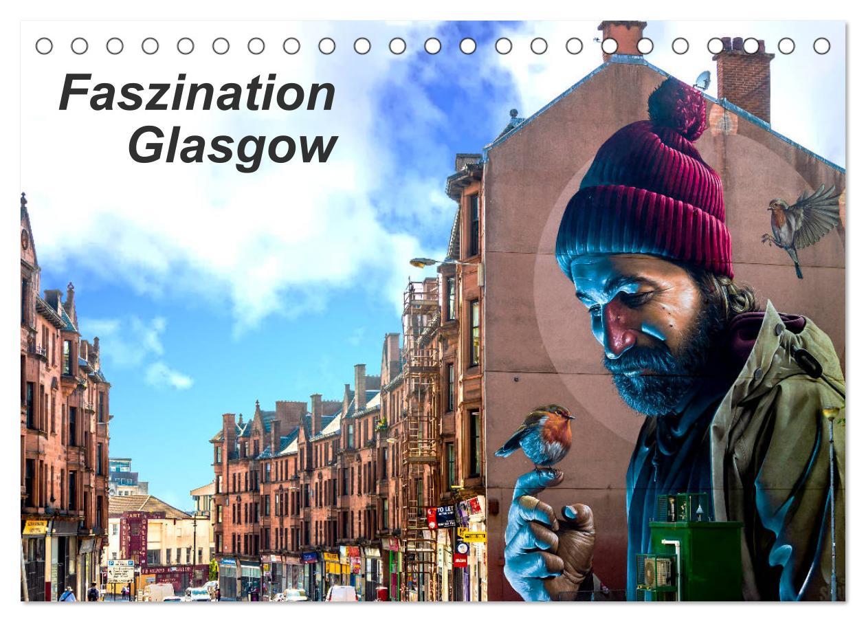 Vorderes Coverbild Faszination Glasgow (Tischkalender 2026 DIN A5 quer), CALVENDO Monatskalender