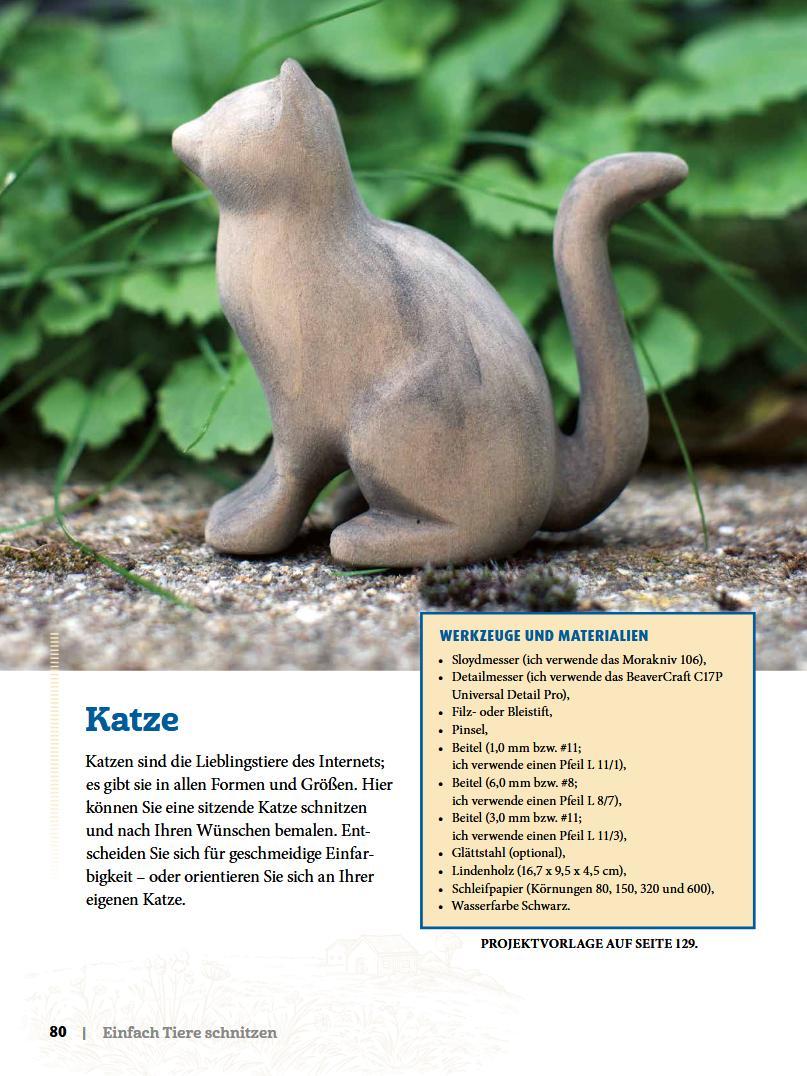 Beispielinhalt (Bild) Einfach Tiere schnitzen