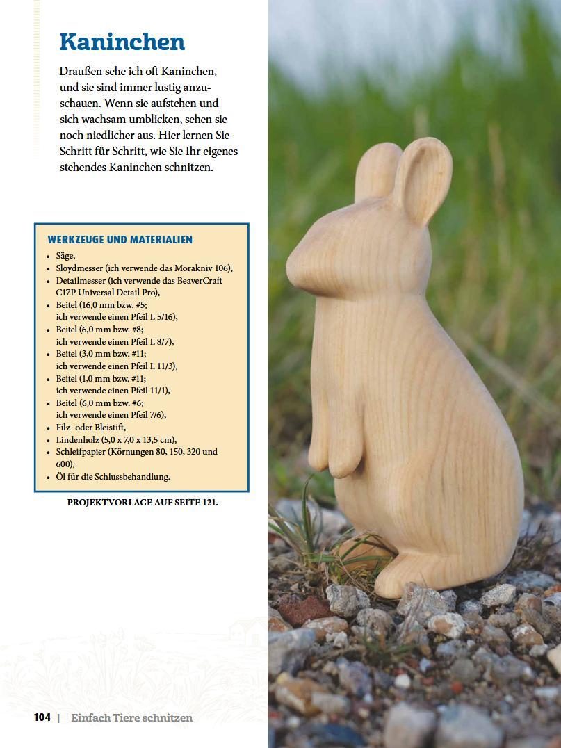Beispielinhalt (Bild) Einfach Tiere schnitzen