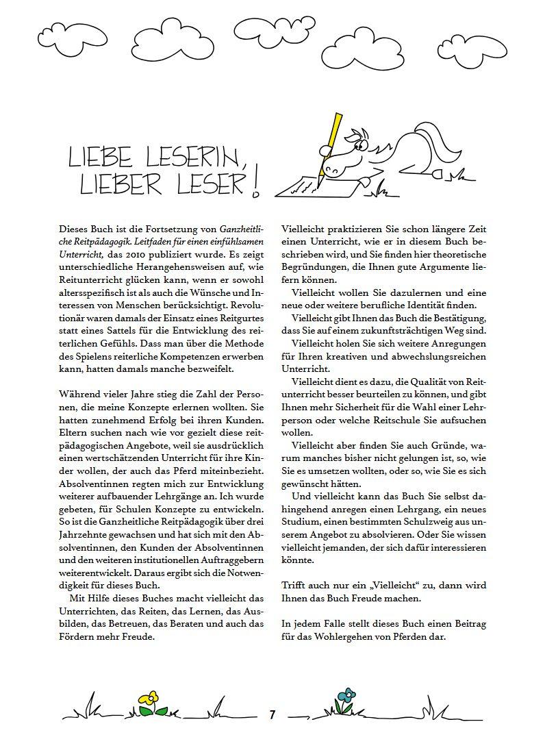 Beispielinhalt (Bild) Die Ganzheitliche Reitpädagogik nach Dell'mour