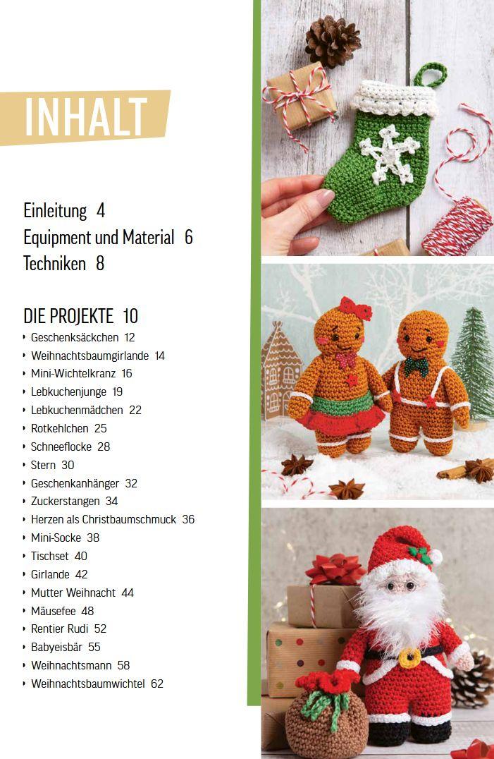 Beispielinhalt (Bild) Niedliche Häkel-Ideen für Weihnachten