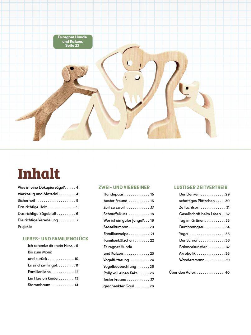 Beispielinhalt (Bild) Mensch und Tier einfach gesägt