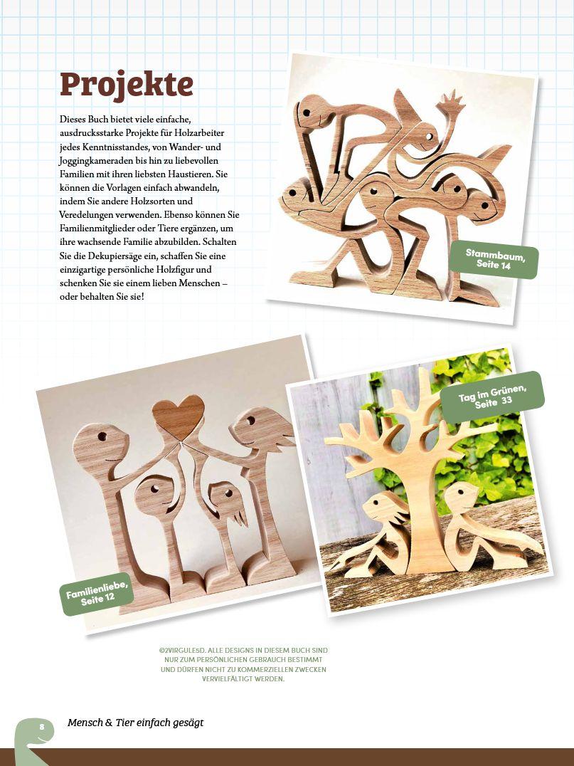 Beispielinhalt (Bild) Mensch und Tier einfach gesägt