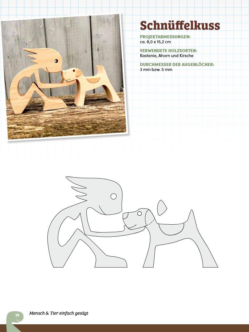 Beispielinhalt (Bild) Mensch und Tier einfach gesägt