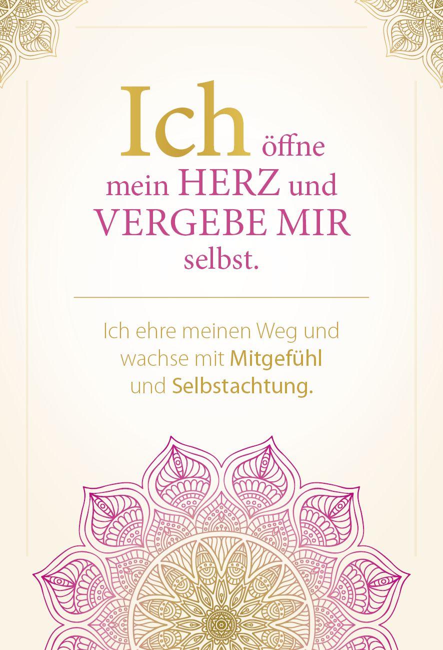 Beispielinhalt (Bild) Sei du selbst, und lebe deine ganze Kraft - Meditationskarten für ein selbstbestimmtes Leben in Freiheit und Liebe