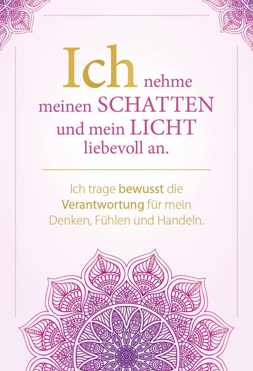 Beispielinhalt (Bild) Sei du selbst, und lebe deine ganze Kraft - Meditationskarten für ein selbstbestimmtes Leben in Freiheit und Liebe