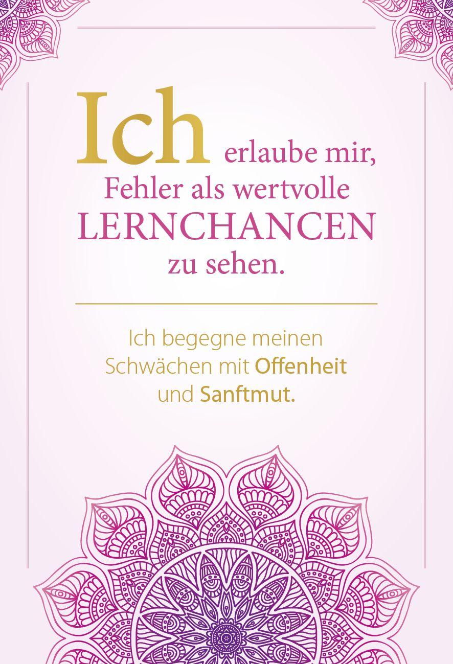 Beispielinhalt (Bild) Sei du selbst, und lebe deine ganze Kraft - Meditationskarten für ein selbstbestimmtes Leben in Freiheit und Liebe