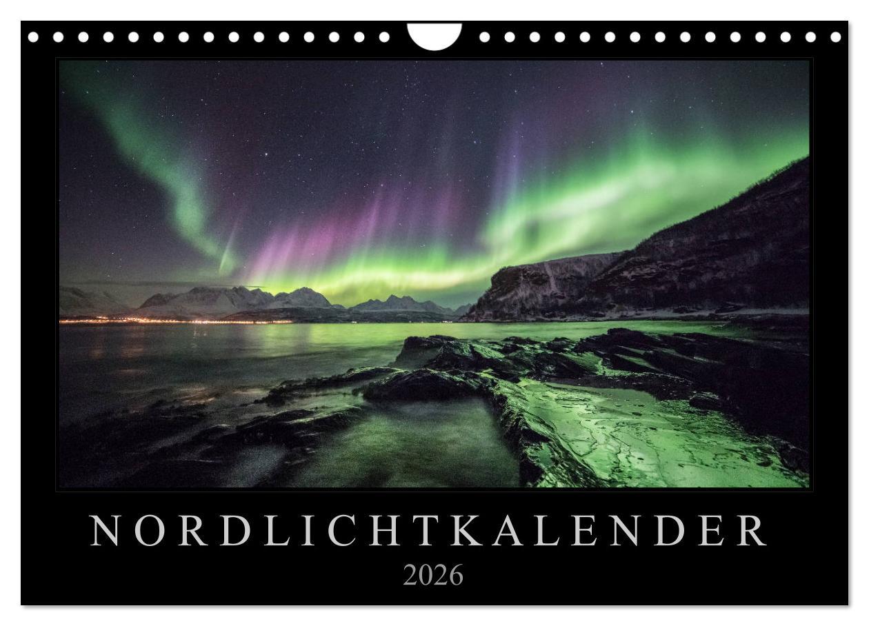 Vorderes Coverbild Nordlichtkalender (Wandkalender 2026 DIN A4 quer), CALVENDO Monatskalender