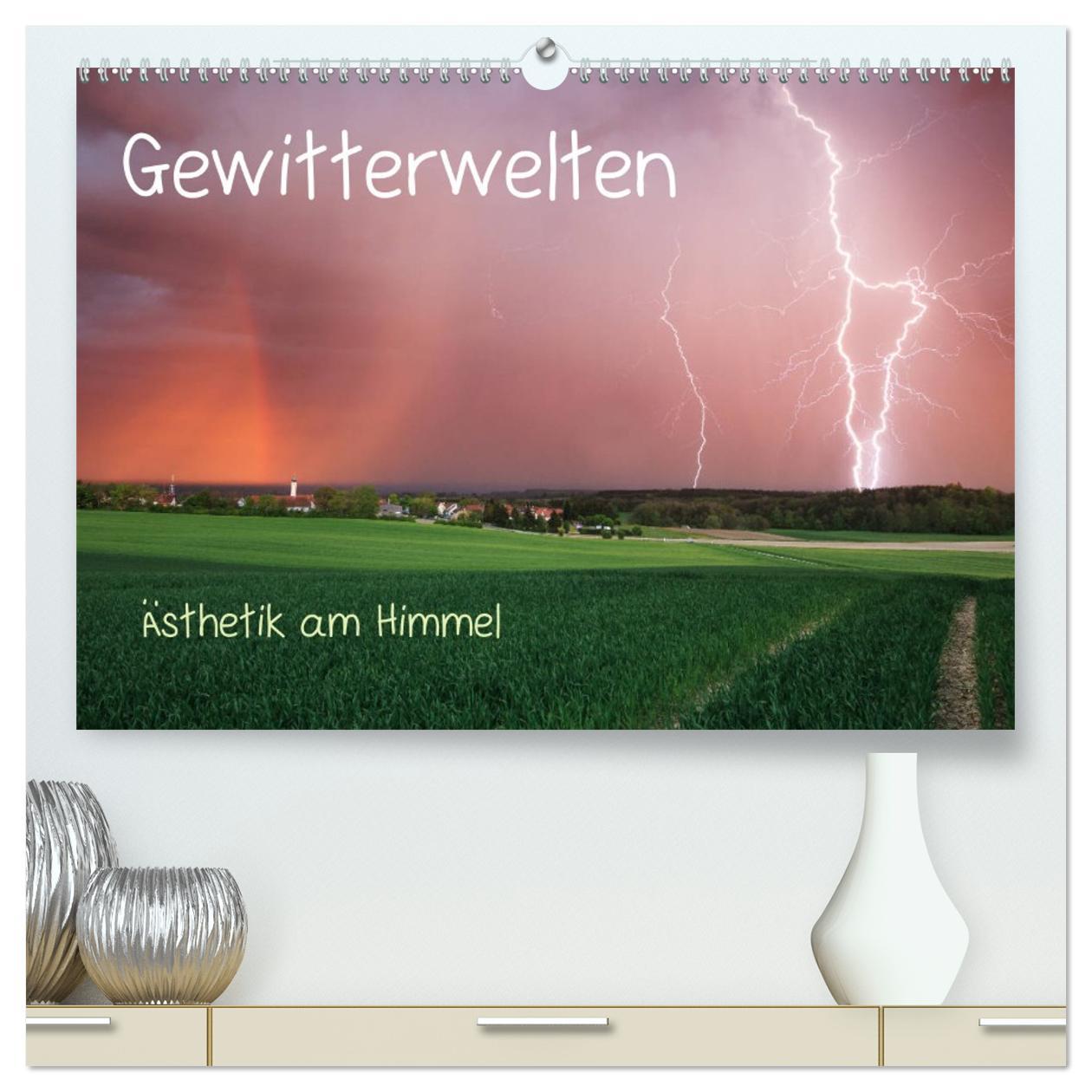 Vorderes Coverbild Gewitterwelten (hochwertiger Premium Wandkalender 2026 DIN A2 quer), Kunstdruck in Hochglanz