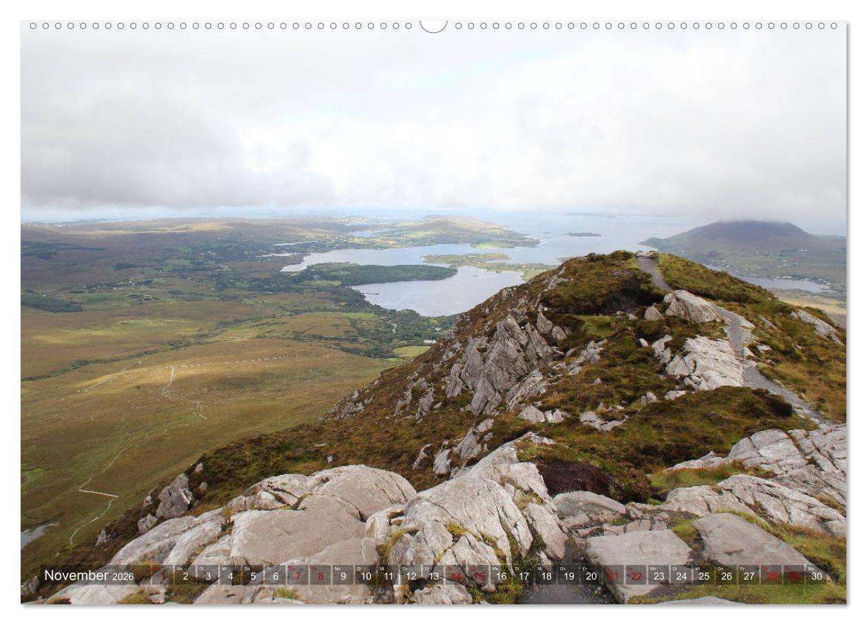 Beispielinhalt (Bild) Irland 2026 - Die schönsten Reiseziele (hochwertiger Premium Wandkalender 2026 DIN A2 quer), Kunstdruck in Hochglanz