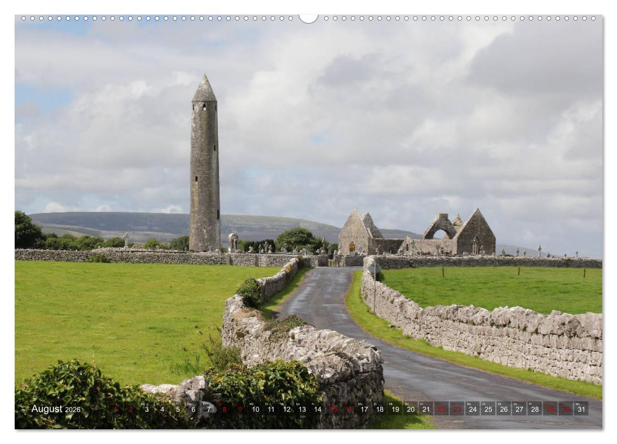 Beispielinhalt (Bild) Irland 2026 - Die schönsten Reiseziele (hochwertiger Premium Wandkalender 2026 DIN A2 quer), Kunstdruck in Hochglanz