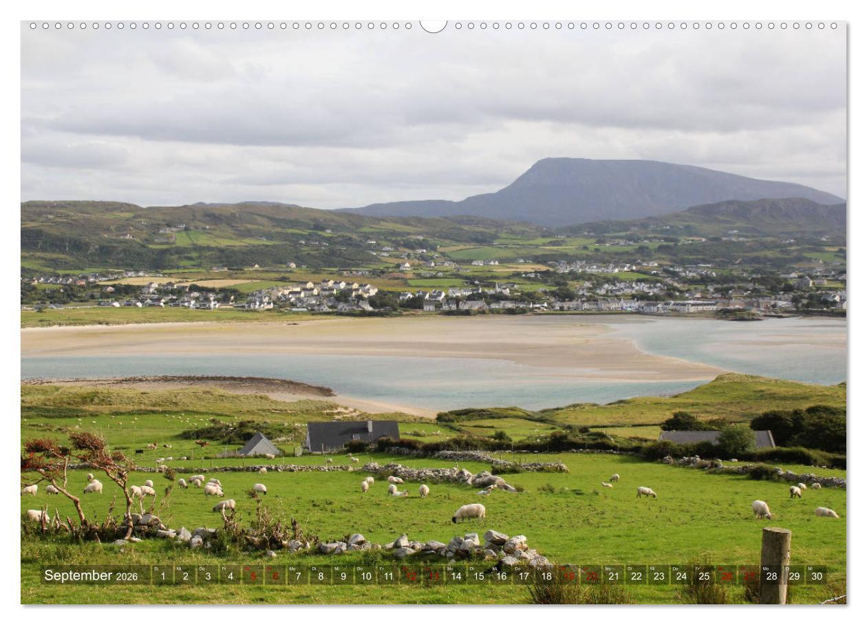 Beispielinhalt (Bild) Irland 2026 - Die schönsten Reiseziele (hochwertiger Premium Wandkalender 2026 DIN A2 quer), Kunstdruck in Hochglanz