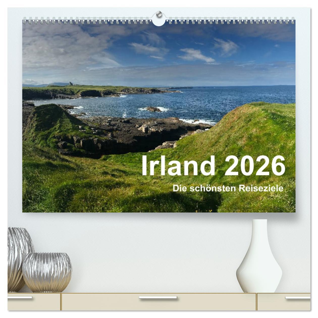 Vorderes Coverbild Irland 2026 - Die schönsten Reiseziele (hochwertiger Premium Wandkalender 2026 DIN A2 quer), Kunstdruck in Hochglanz