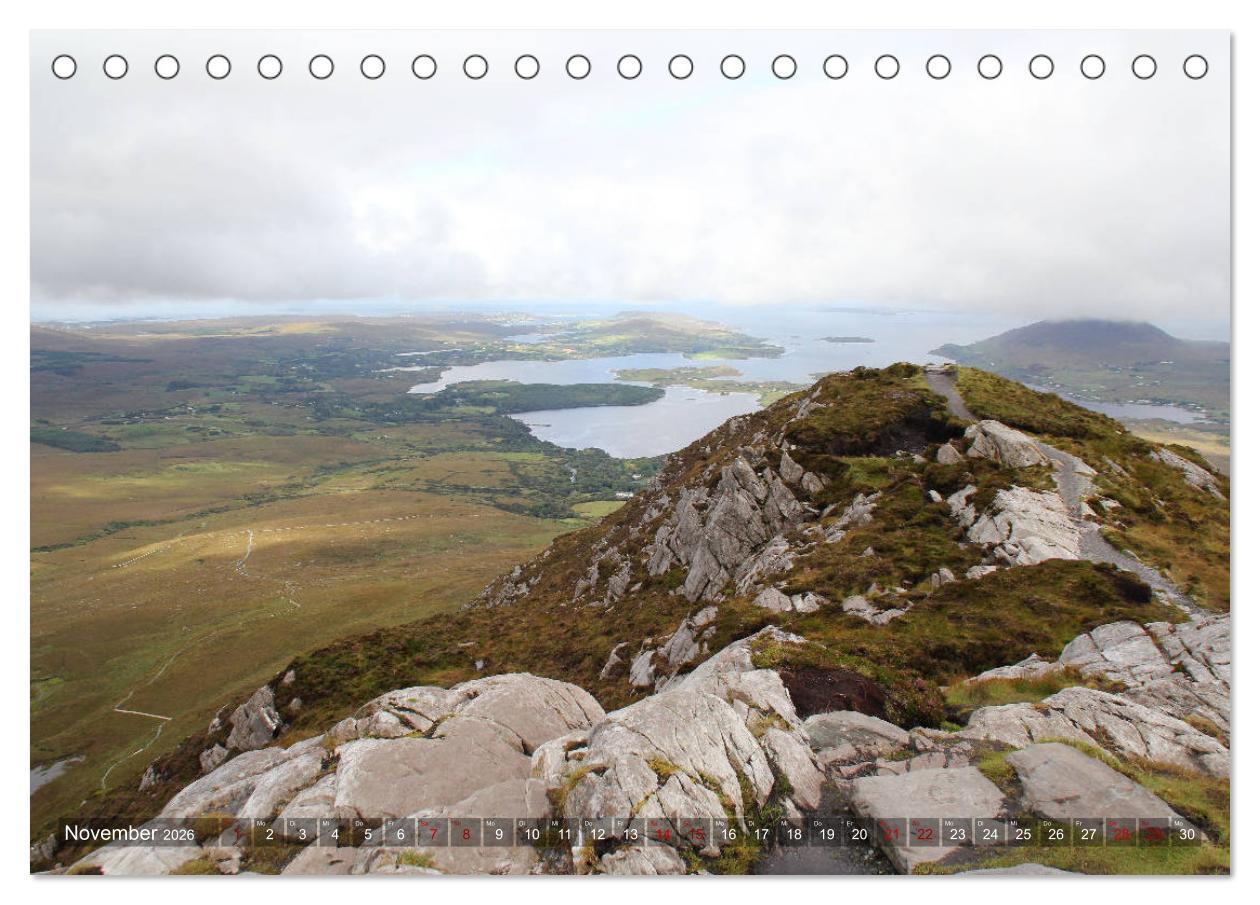 Beispielinhalt (Bild) Irland 2026 - Die schönsten Reiseziele (Tischkalender 2026 DIN A5 quer), CALVENDO Monatskalender