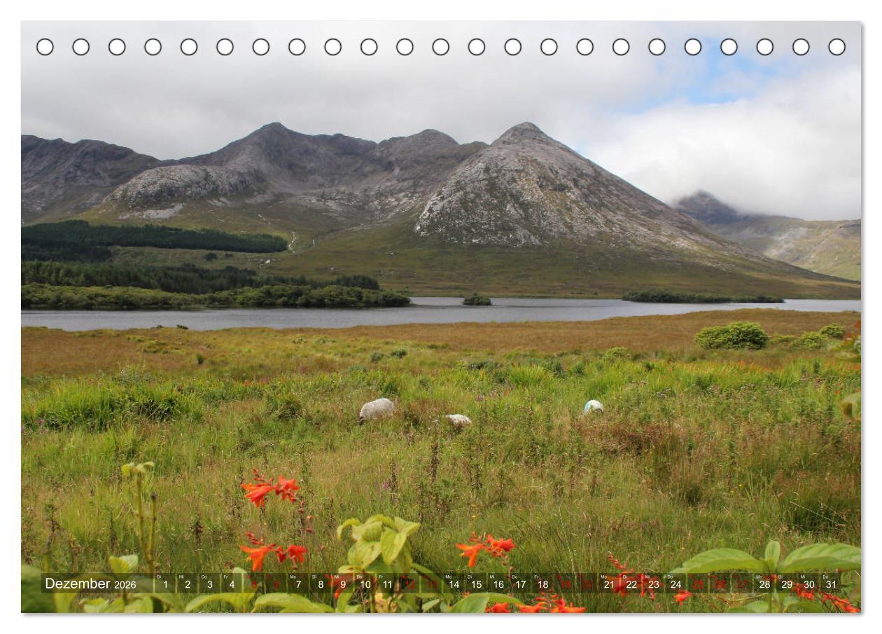 Beispielinhalt (Bild) Irland 2026 - Die schönsten Reiseziele (Tischkalender 2026 DIN A5 quer), CALVENDO Monatskalender