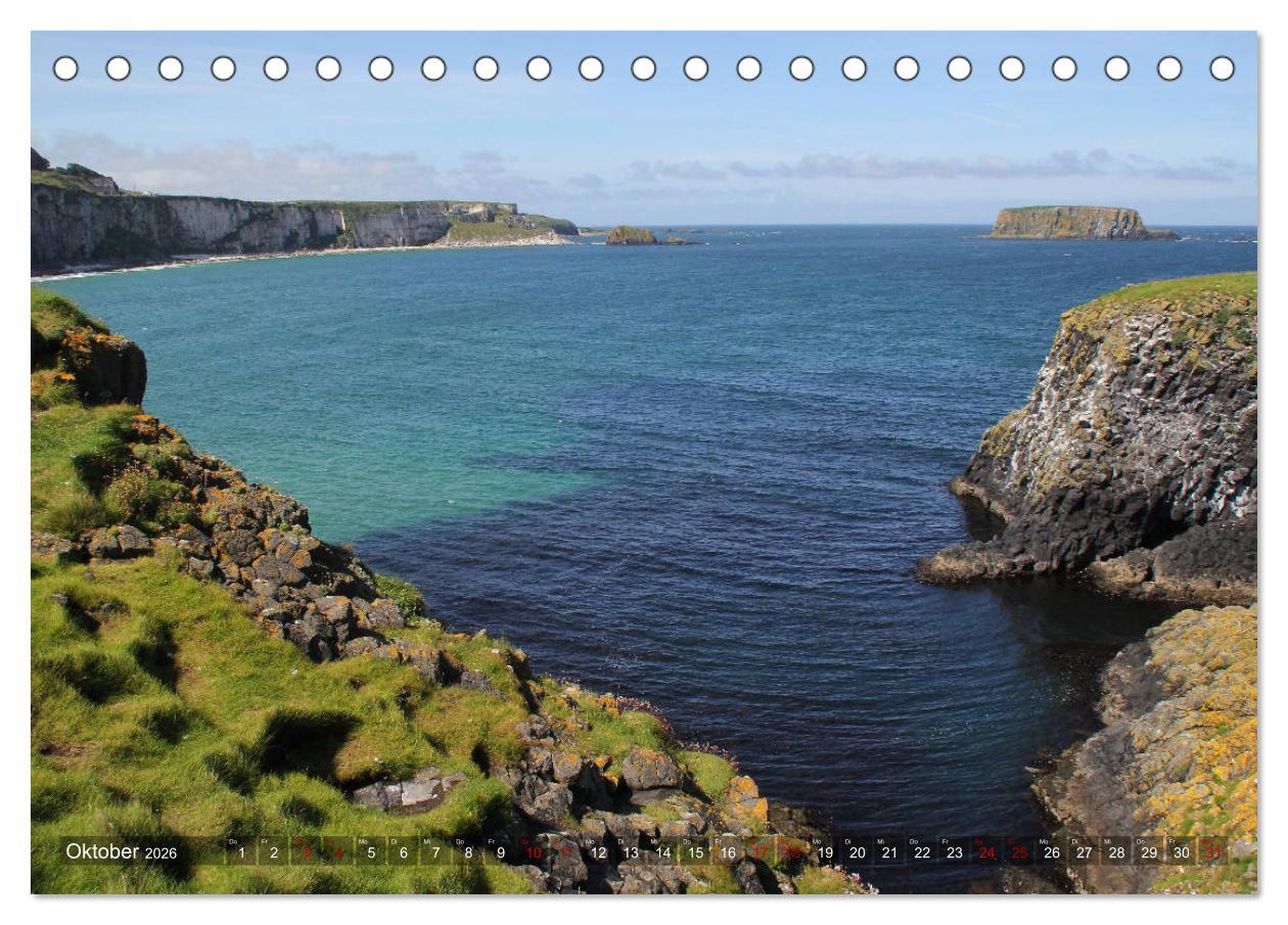 Beispielinhalt (Bild) Irland 2026 - Die schönsten Reiseziele (Tischkalender 2026 DIN A5 quer), CALVENDO Monatskalender