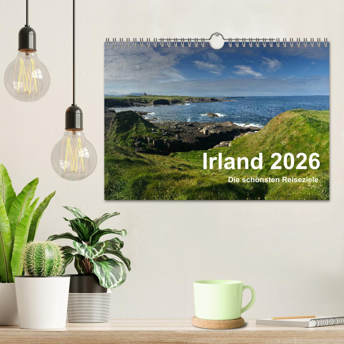 Beispielinhalt (Bild) Irland 2026 - Die schönsten Reiseziele (Wandkalender 2026 DIN A4 quer), CALVENDO Monatskalender