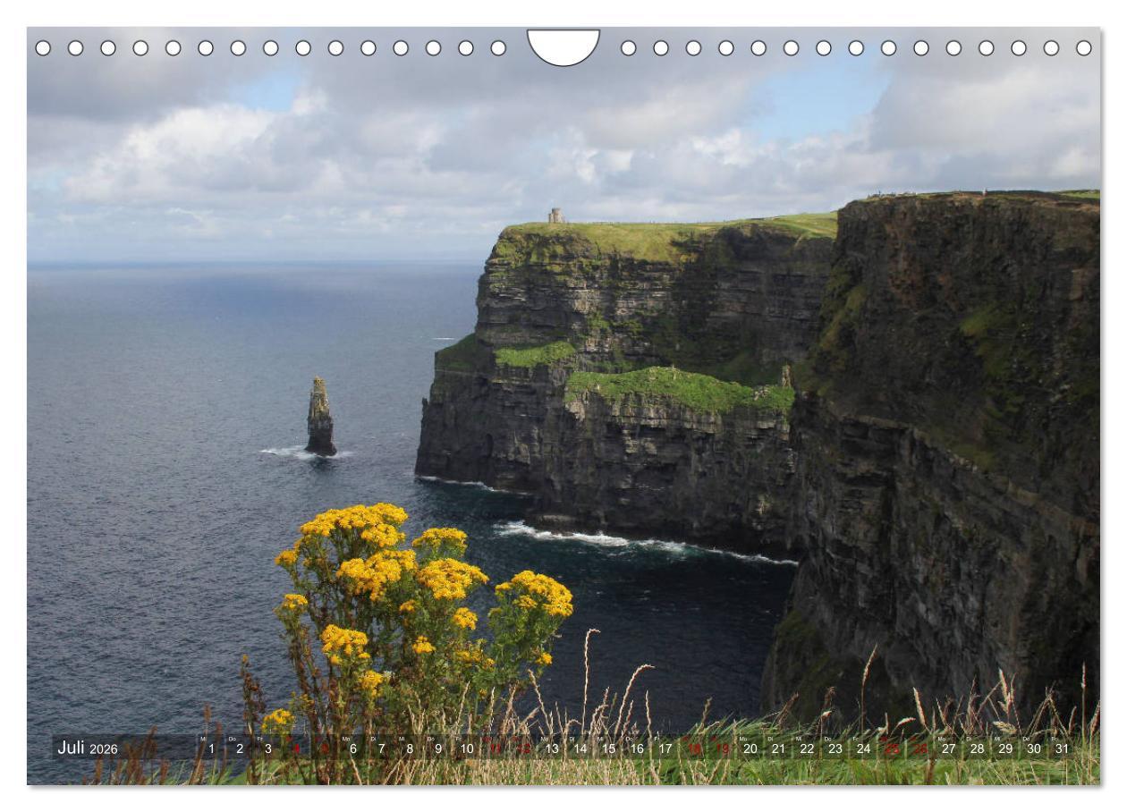 Beispielinhalt (Bild) Irland 2026 - Die schönsten Reiseziele (Wandkalender 2026 DIN A4 quer), CALVENDO Monatskalender